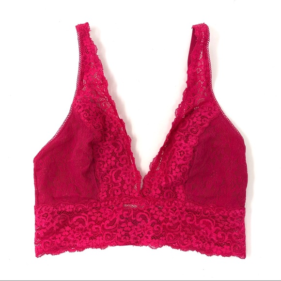 Soma Other - Soma Pink Lace Deep V Bralette